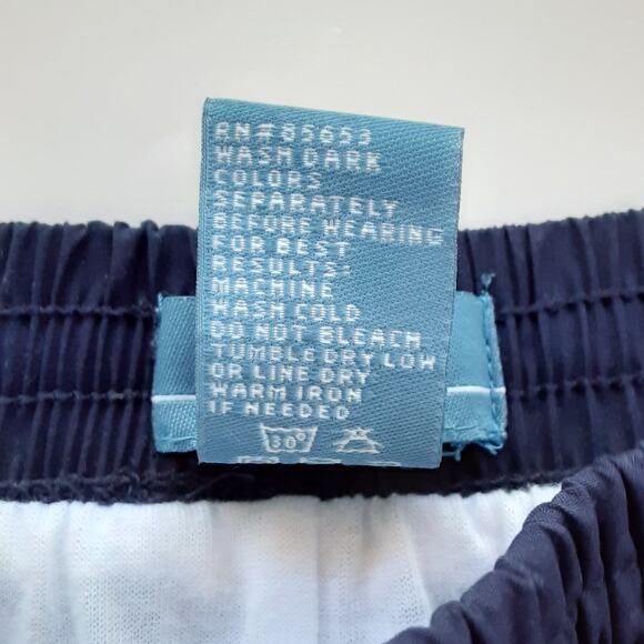 Vintage 80s Track Suit Set Navy Blue Full Zip Up Warm Ups Womens L/1X Retro - Picture 13 of 13